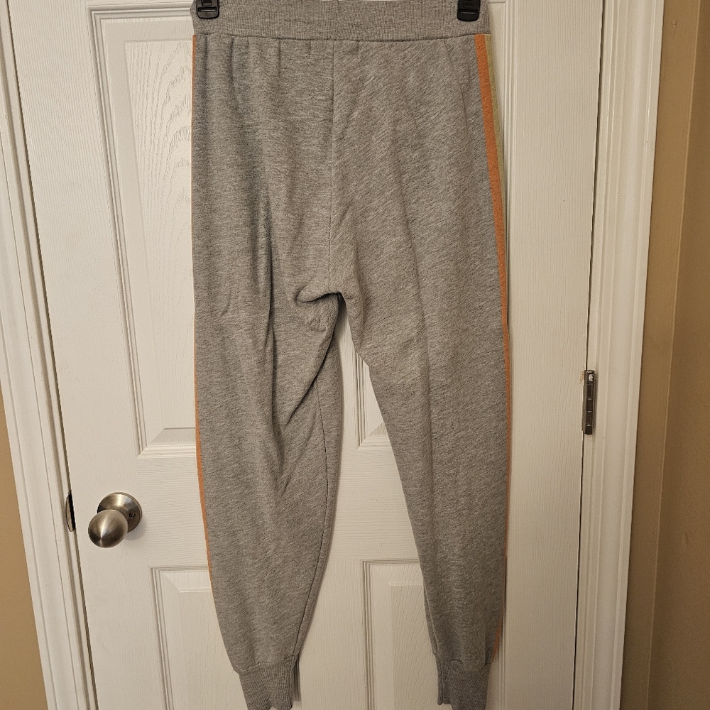 Wildfox Rainbow Stripped Grey Sweatpant Joggers - Picture 2 of 6